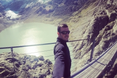 2015 hiking at Trift bridge (SUI)